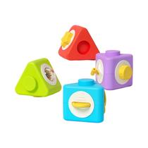 Quebra-Cabeça De Natal Montessori Para Bebês Blocos De Construção Interativos Brinquedo De Educação