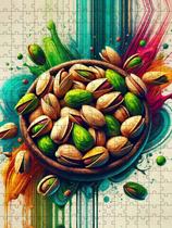 Quebra-Cabeça Decorativo Pistache Em Cores De 300 Peças Mdf