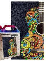Quebra-Cabeça Decorativo Violão Colors De 300 Peças