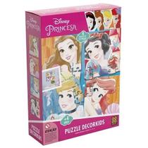 Quebra cabeca decorkids princesas 4 x 25 pecas grow