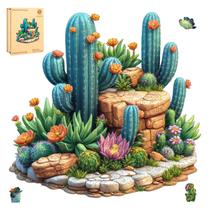 Quebra-cabeça delobil Succulent Cactus 200 peças 28x27 cm