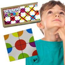 Quebra-Cabeça Desafio das Cores Brinquedo Educativo