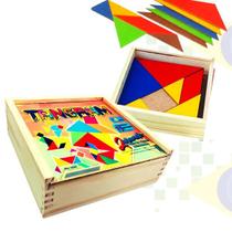 Quebra Cabeça Desafio - Tangram- Diversas Formas Raciocínio