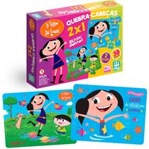 Quebra Cabeça Didático O Show Da Luna 2x30 Peças De Madeira Nig Brinquedos Quebra Cabeça Didático O Show Da Luna 2x30 Peças De Madeira Nig Brinquedos