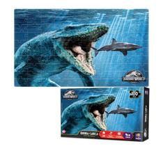 Quebra Cabeça Dinossauro Gigante Do Mar Mosassauro 100 Peças