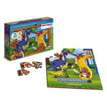 Quebra Cabeca Dinossauros Fofossauro 35 Pecas Grande Xalingo
