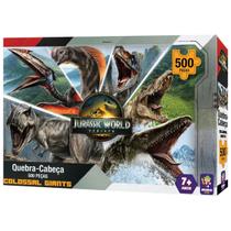 Quebra Cabeça Dinossauros Gigante Jurassic World T-Rex 500pç