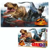 Quebra Cabeça Dinossauros T-rex Blue Jurassic World 200 Peça