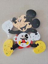 Quebra-cabeca disney alfanumerico rf1 mdf un mickey