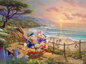 Quebra-cabeça Disney Donald e Daisy, 750 peças, para Crianças e Adultos