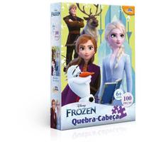 Quebra cabeça disney frozen 100 peças - toyster 8027 Quebra cabeça disney frozen 100 peças - toyster 8027
