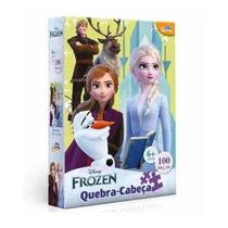 Quebra-cabeça Disney Frozen 100 Peças Toyster 8027 Quebra-cabeça Disney Frozen 100 Peças Toyster 8027