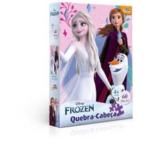 Quebra cabeça disney frozen 60 peças - toyster 8026