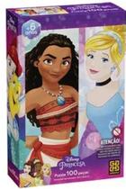 Quebra-cabeça disney princesas 100 peças 3586 - Grow