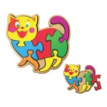 Quebra Cabeça Divertido Infantil Pedagógico Gato Quebra Cabeça Divertido Infantil Pedagógico Gato