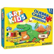 Quebra-Cabeça Divertido - T-Rex - Art Kids - Acriliex