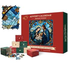 Quebra-Cabeça do Calendário do Advento PICKFORU - Cena de Natal 2024 - 1000 Peças