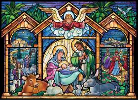 Quebra-cabeça do calendário do advento, presépio de 1000 peças