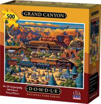 Quebra-cabeça Dowdle Folk Art Grand Canyon 500 peças Quebra-cabeça Dowdle Folk Art Grand Canyon 500 peças