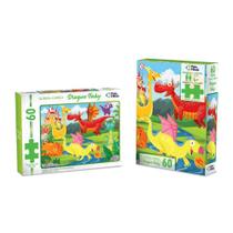 Quebra Cabeça Dragon Baby 60 Peças Pais e filhos Quebra Cabeça Dragon Baby 60 Peças Pais e filhos