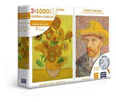 Quebra-Cabeça Duplo Vincent Van Gogh - 1000 Peças - Toyster