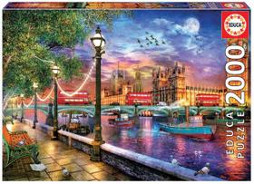 Quebra-cabeça Educa London at Sunset 2000 peças com cola 14+