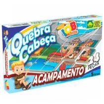 Quebra Cabeça Educacional Acampamento Madeira 24 Peças 38776 - IOB