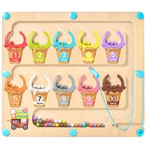 Quebra-cabeça educacional de aprendizagem de combinação de cores de madeira GAMENOTE