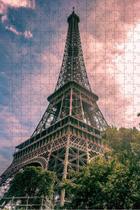 Quebra-Cabeça Educativo 500 peças em MDF Paris Torre Eiffel