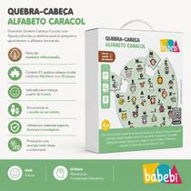 Quebra Cabeça Educativo Alfabeto Caracol Babebi 6075