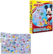 Quebra Cabeça Educativo Alfabeto de A a Z Mickey 26 Peças