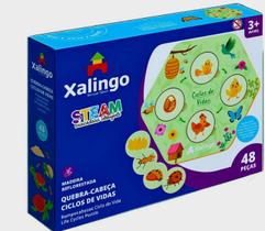 Quebra-cabeça Educativo Ciclos De Vidas Steam 48 Peças