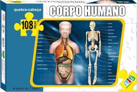 Quebra Cabeça Educativo Corpo Humano 108 Peças Anatomia Quebra Cabeça Educativo Corpo Humano 108 Peças Anatomia