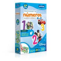 QUEBRA-CABECA Educativo Disney Montando os Numeros 20P