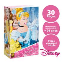 Quebra Cabeça Educativo Disney Princesa Cinderela 30 Peças