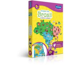 quebra-cabeça educativo - Mapa do Brasil - 100 peças