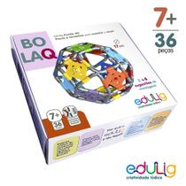 Quebra-cabeça Edulig Puzzle 3D Bola Q - 36 peças e conexões