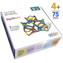 Quebra-cabeça Edulig Puzzle 3D Equilibrix - 75 peças e conexões - 6 cores - Edulig