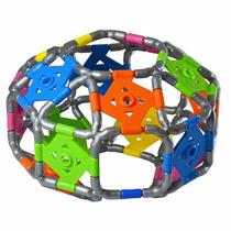 Quebra-cabeça Edulig Puzzle 3D Quadrados 4 formas - 114 peças e conexões - 6 cores - Edulig