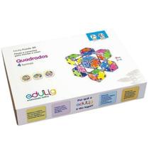 Quebra-Cabeça Edulig Puzzle 3D Quadrados 4 Formas- 114 Peças