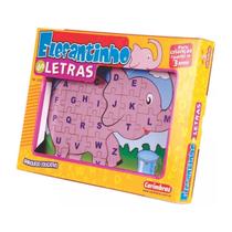 Quebra-cabeça Elefantinho das Letras - Carimbras - 3 anos