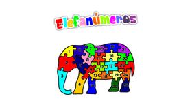 Quebra Cabeça Elefanúmeros Elefante Números - 25 Peças