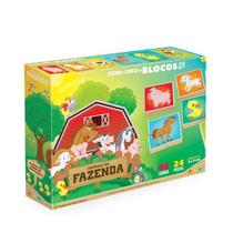 Quebra-Cabeça em Blocos - Fazenda: Aprendendo Brincando!