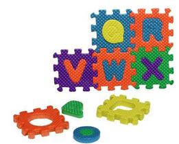 Quebra Cabeça Em EVA Letras E Números Alfabeto Brinquedo Educativo 36 Peças BA17697 - 20C