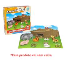 Quebra Cabeça Em Madeira - 60 Peças - Arca De Noé - Nig