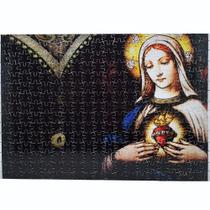 Quebra-Cabeça em MDF Religioso Imaculado Coração de Maria de 300 peças Quebra-Cabeça em MDF Religioso Imaculado Coração de Maria de 300 peças