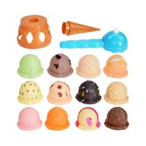 Quebra-Cabeça Empilhável De Sorvete Para Crianças, Brinquedo Educativo Simulado De Cozinha