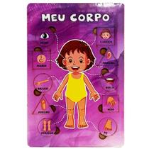 Quebra-Cabeça Encaixe Corpo Humano Menina Brinquedo Modelo 1 Quebra-Cabeça Encaixe Corpo Humano Menina Brinquedo Modelo 1