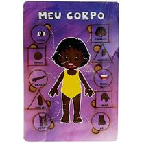 Quebra-Cabeça Encaixe Corpo Humano Menina Brinquedo Modelo 3 Quebra-Cabeça Encaixe Corpo Humano Menina Brinquedo Modelo 3