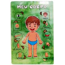 Quebra-Cabeça Encaixe Corpo Humano Menino Brinquedo Modelo 2 Quebra-Cabeça Encaixe Corpo Humano Menino Brinquedo Modelo 2